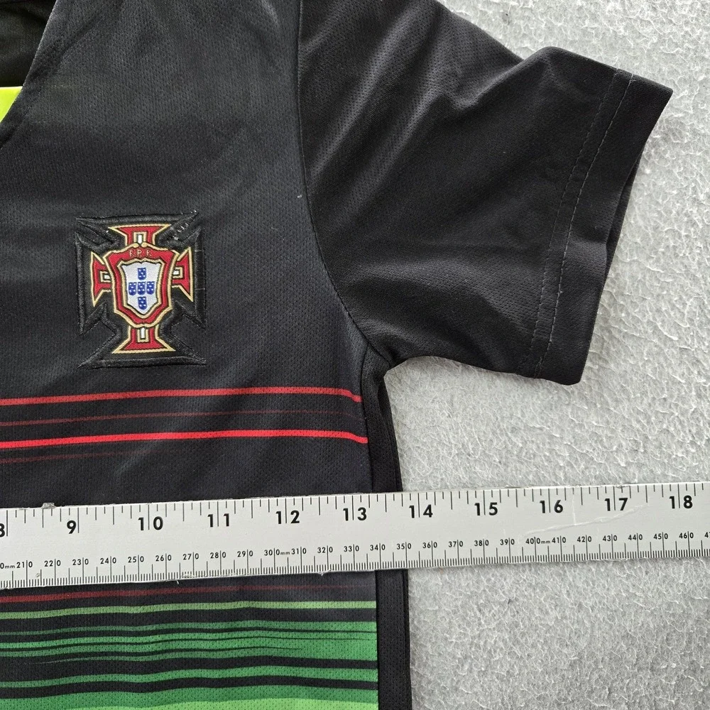 Portugal National Team‎ Boys Jersey 16 Black 2016 Away Nike Cristiano Ronaldo 7